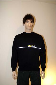 Sweater, schwarz mit Motiv Velomobiles -reflektierend-