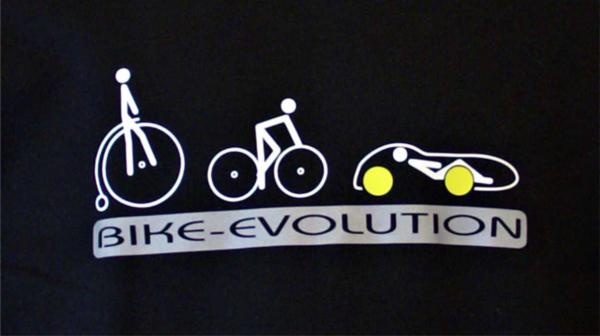 Sweater, schwarz mit Motiv Bike-Evolution -reflektierend-